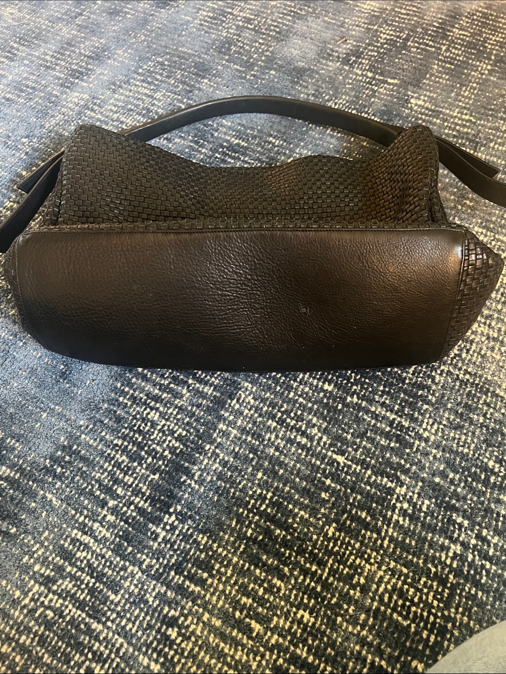 Cole Haan Black Woven Shoulder Bag - Picture 2 of 5